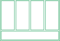 Window or Door 4 sash -1
