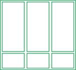 Window or Door 3 sash -3