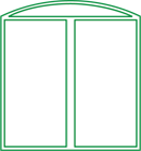 Window or Door 2 sash +arch
