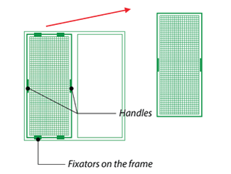 Mosquito net for PVC window
