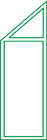 Trapeze window or door 1S+F