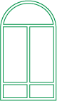 Arched window 2 sash