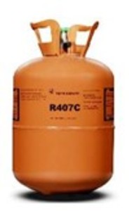 Cylinder with refrigerant (freon) R407c