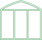Window or Door 3 sash+Gothic arch