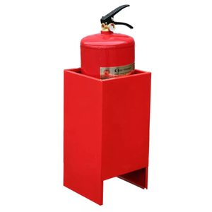 Fire extinguisher stand red
