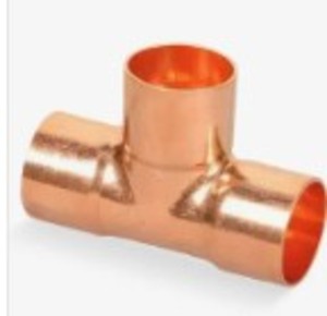Copper tee 1 1/8"