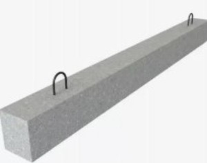 Reinforced concrete lintel.