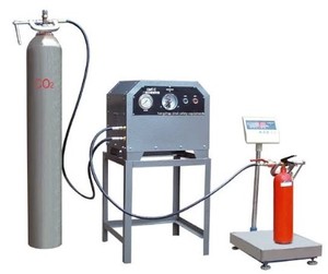 Recharging carbon dioxide fire extinguisher 6 kg