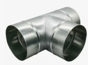 Ventilation tee D160.D160 galvanized steel