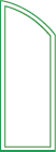 Window or Door 1 sash Oriental Right